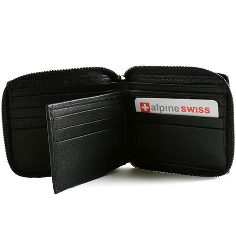 alpine swiss rfid business card case id wallet|Alpine Swiss RFID Business Card Case Wallet.